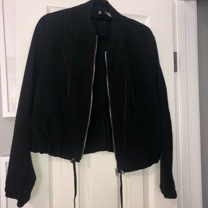 H&M black bomber jacket